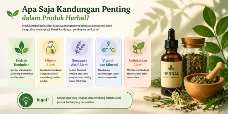 Apa Saja Kandungan Penting dalam Produk Herbal
