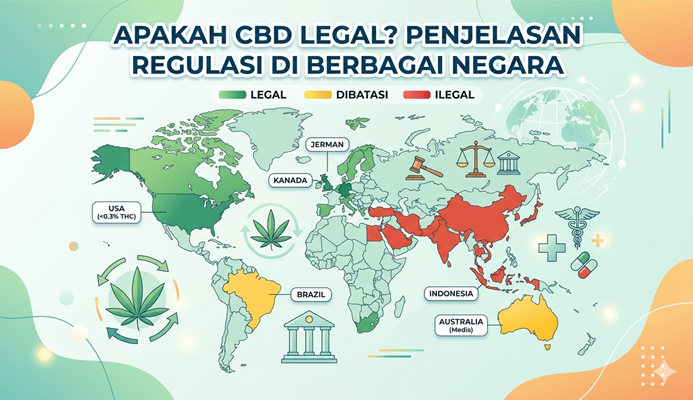Apakah CBD Legal Penjelasan Regulasi di Berbagai Negara