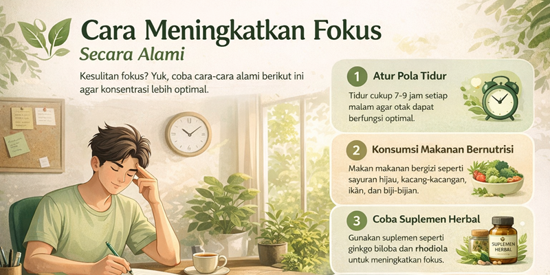 Cara Meningkatkan Fokus Secara Alami: Strategi Tajamkan Pikiran dan Produktivitas