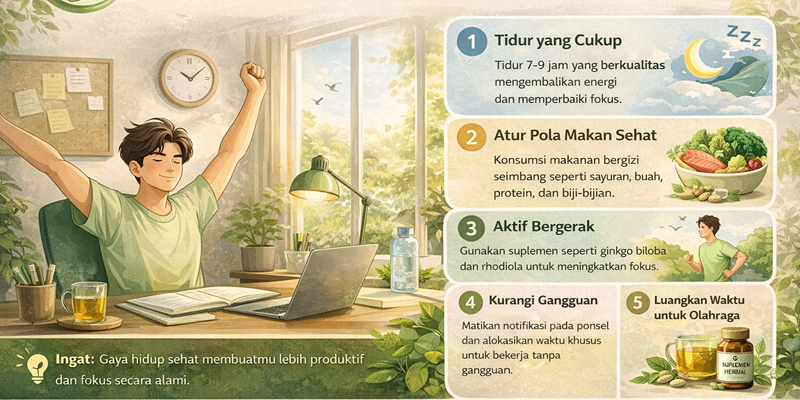 Gaya Hidup Sehat untuk Produktivitas Harian: Mengoptimalkan Energi dan Fokus Secara Alami