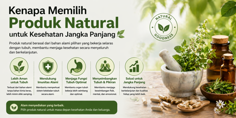 Kenapa Memilih Produk Natural untuk Kesehatan Jangka Panjang?
