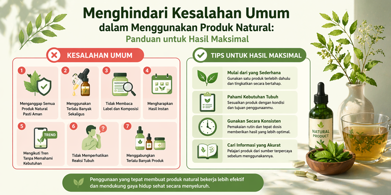 Menghindari Kesalahan Umum dalam Menggunakan Produk Natural Panduan untuk Hasil Maksimal