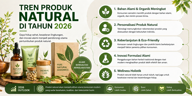Tren Produk Natural di Tahun 2026: Masa Depan Kesejahteraan yang Lebih Terpersonalisasi