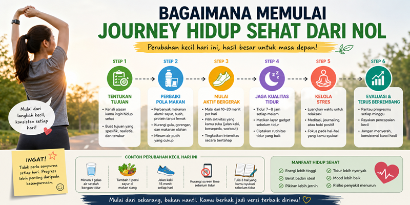 Bagaimana Memulai Journey Hidup Sehat dari Nol